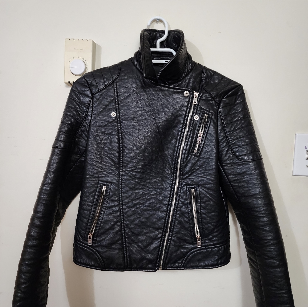 American Eagle faux leather jacket